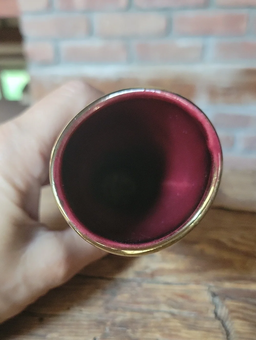 Vintage 1950s West German Art Pottery Vase 1029/14 Black Gold Atomic Mid Century - Picture 6 of 7